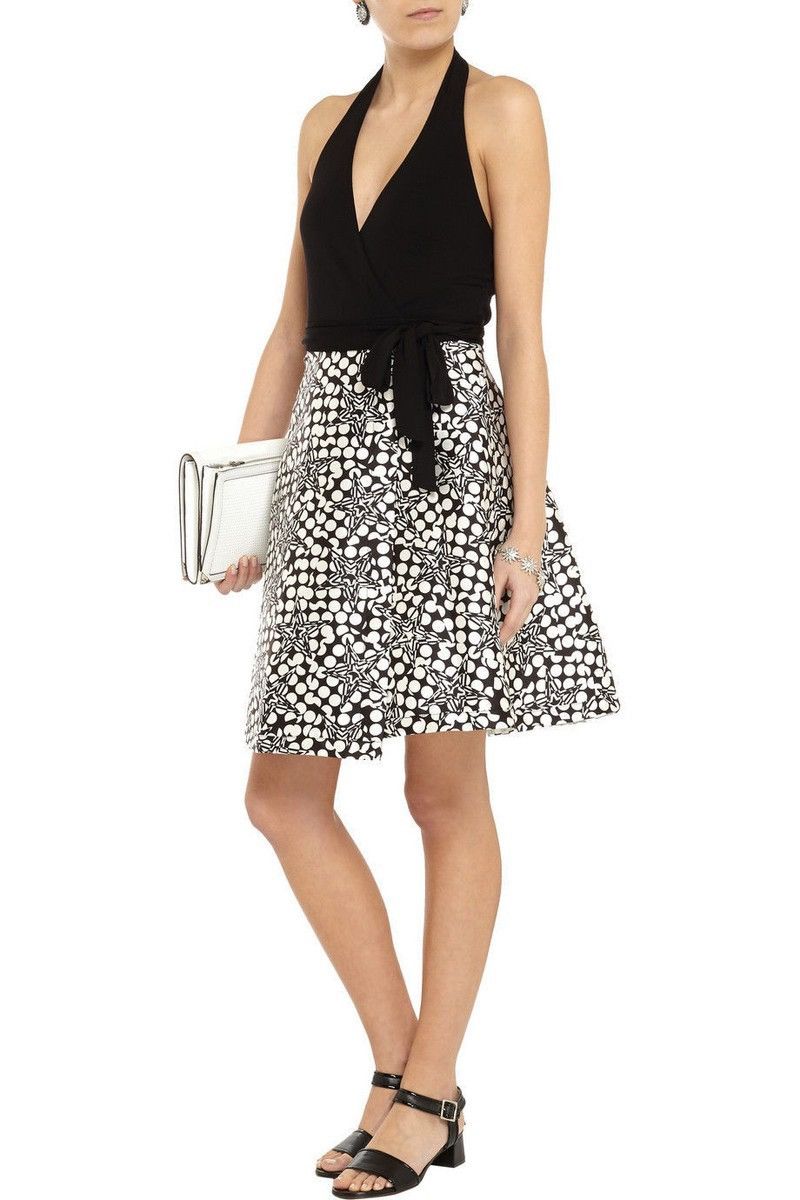 Diane von Furstenberg NWT DVF Amelia Halter wrap dress | Grailed