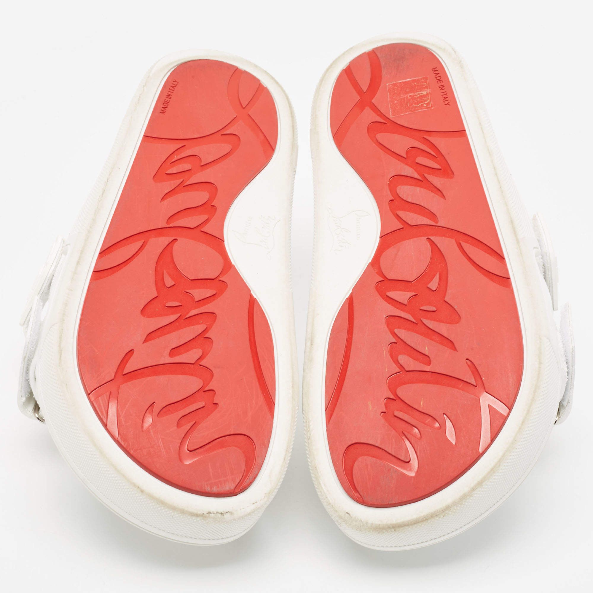 Christian Louboutin o1s1wg110325 Daddy Pool in White Size US 12 / IT 42 - 5 Thumbnail