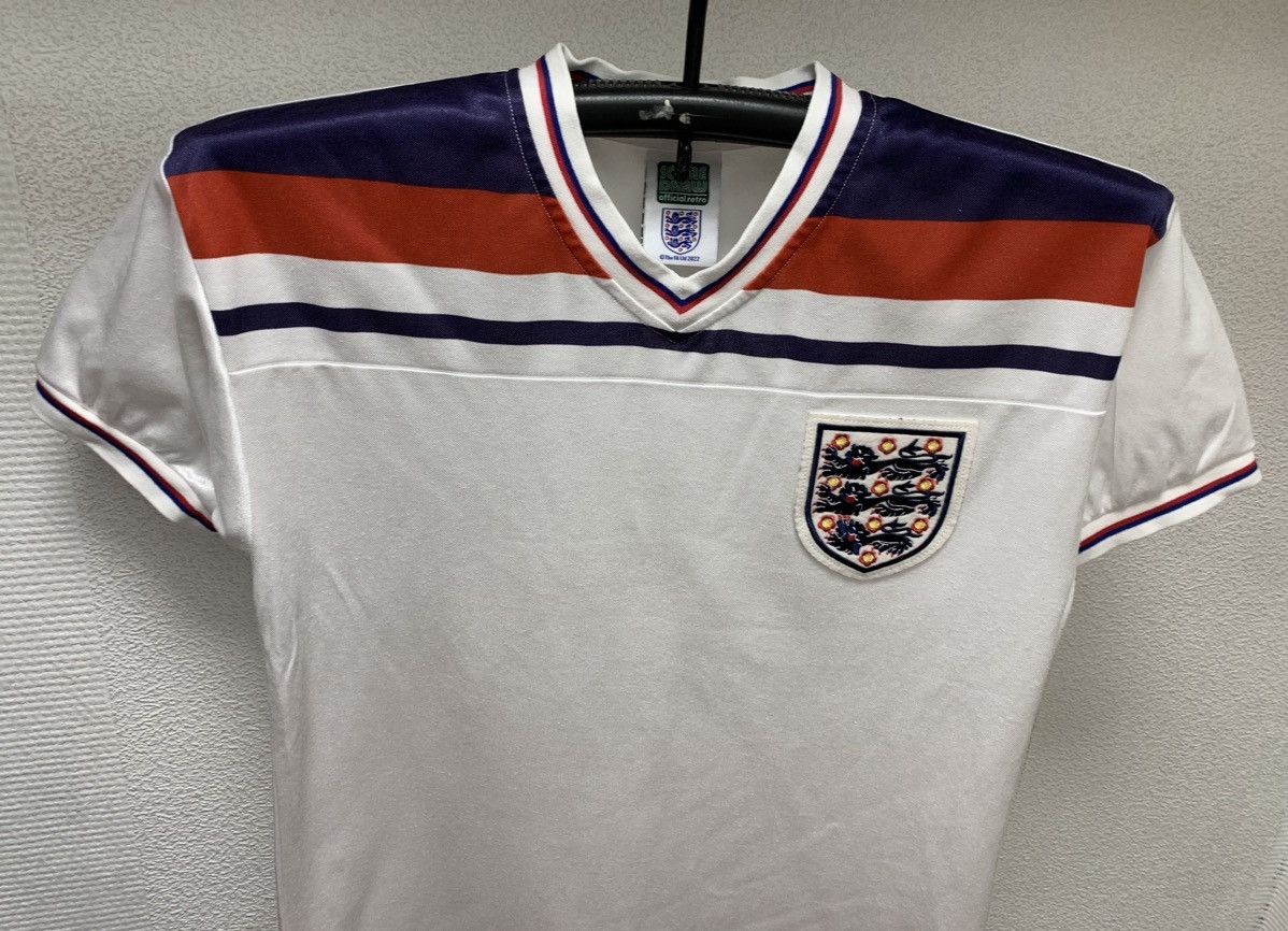Other England vintage soccer jersey score drew S 1984 1986 gerrard Size US S / EU 44-46 / 1 - 5 Thumbnail