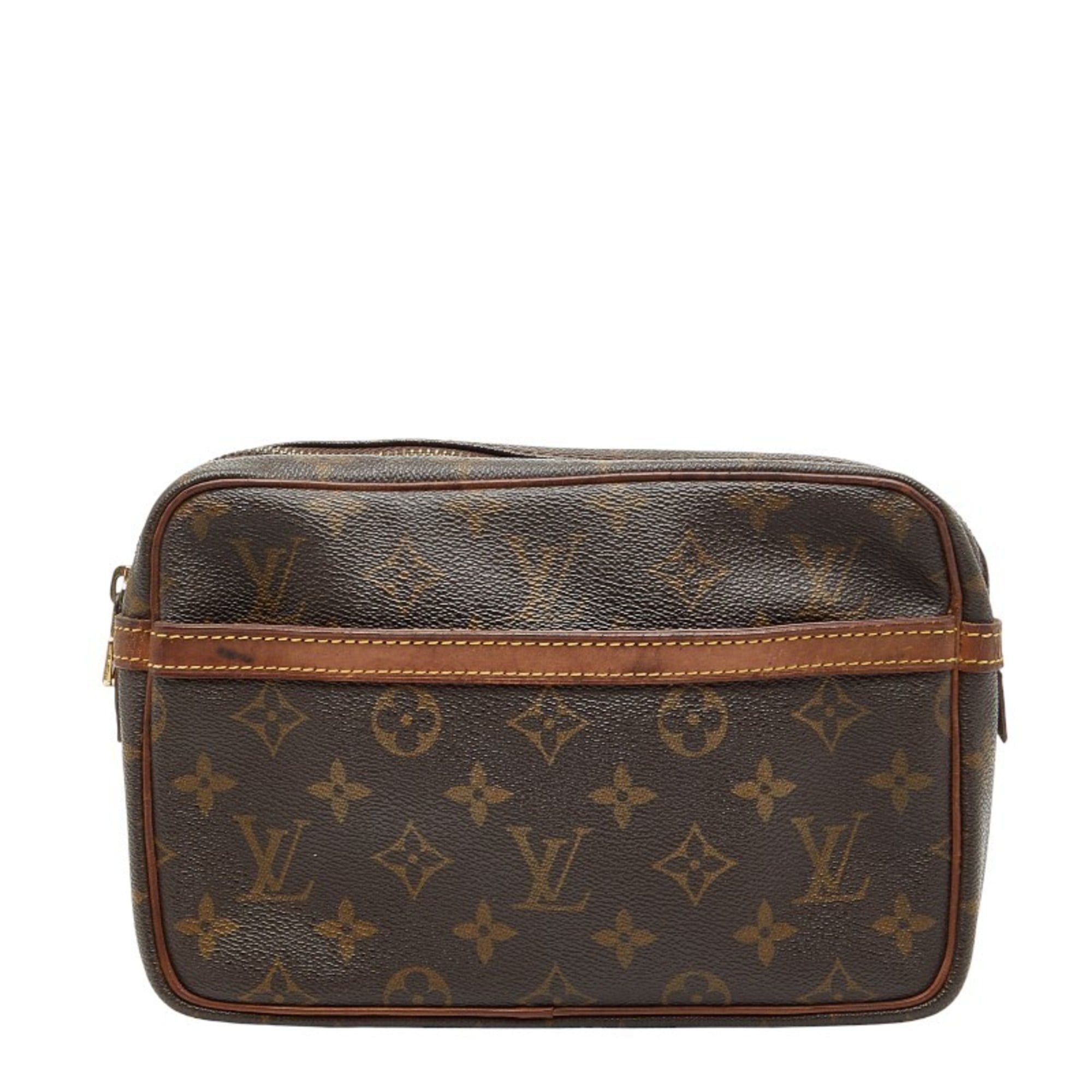 Louis Vuitton Louis Vuitton Monogram Compiègne 23 Second Bag M51847 Brown Leather Women's LOUIS VUITTON Size ONE SIZE - 1 Thumbnail