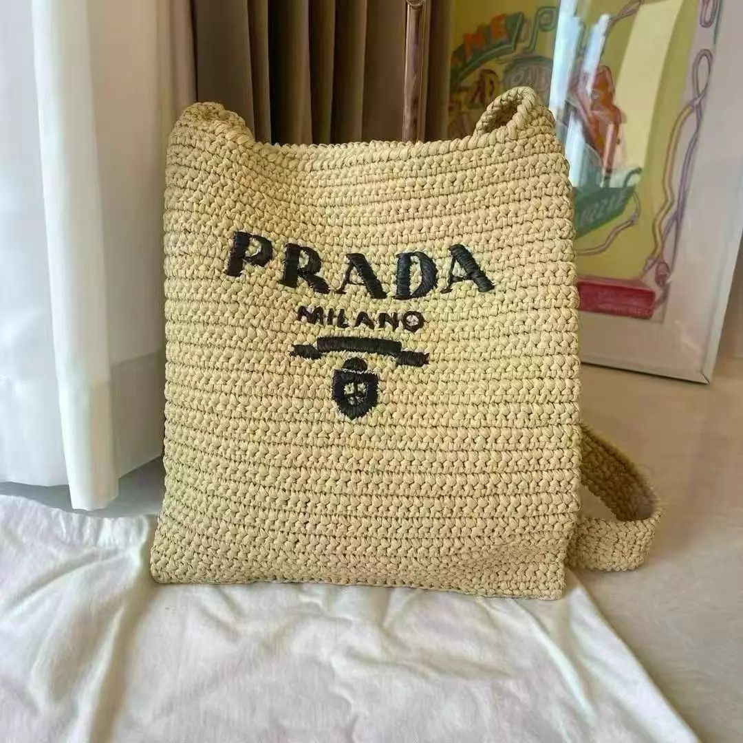 Prada Prada woven raffia crossbody Good 26x31 W923 Size ONE SIZE - 2 Thumbnail