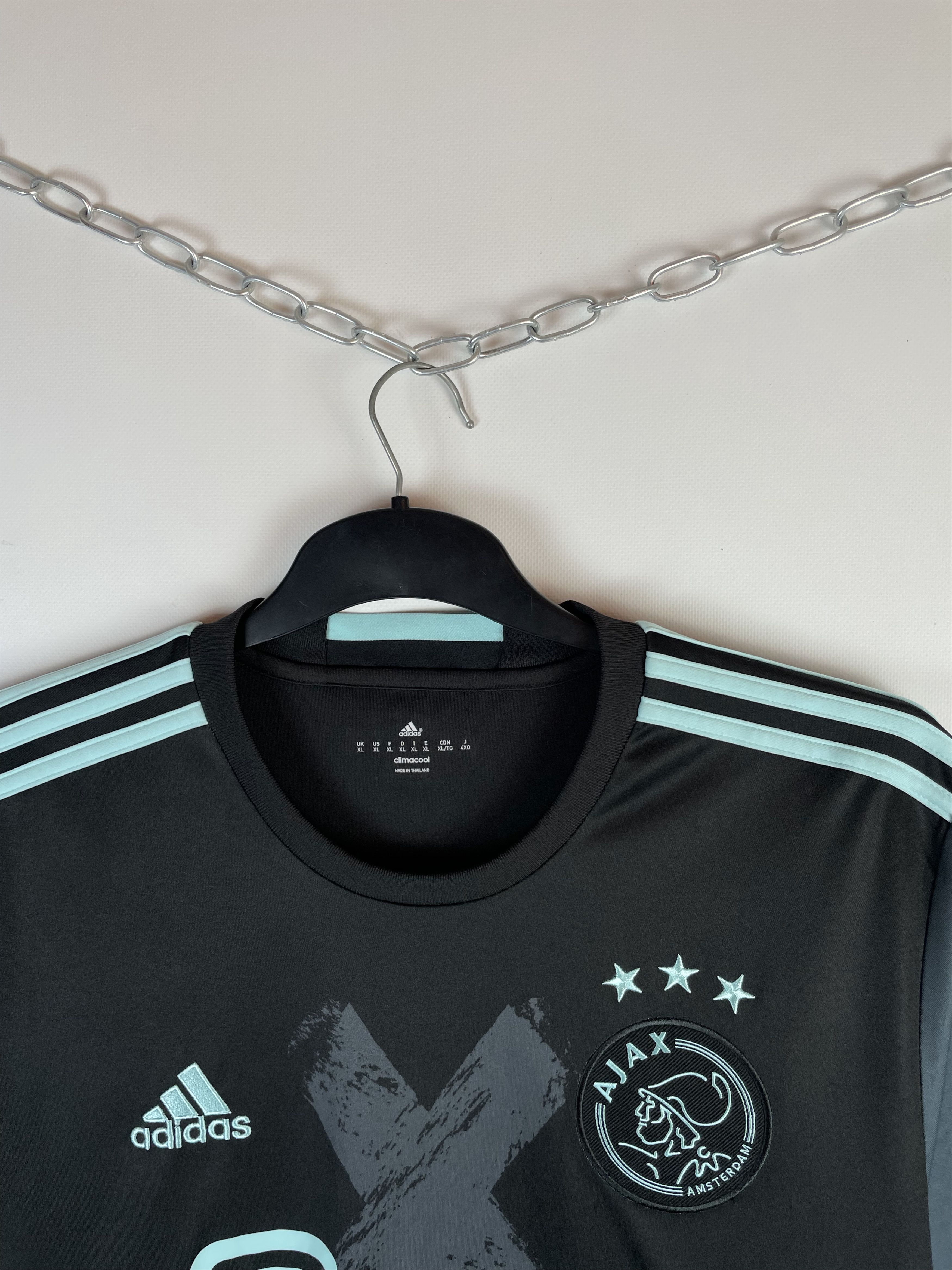 Adidas Ajax Amsterdam 2016 2017 away trikot shirt jersey soccer kit Size US XL / EU 56 / 4 - 5 Thumbnail