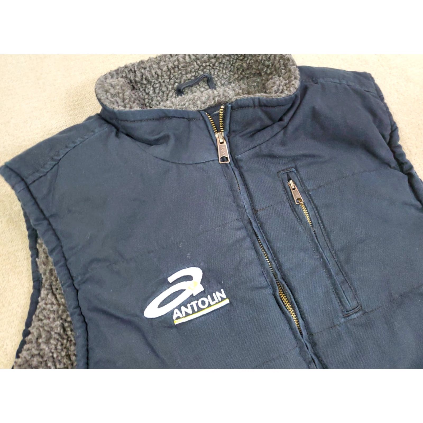 Lee Lee Vest Mens Large Black Jacket Sherpa Fleece Duck Canvas Workwear Outdoor Coat Size US L / EU 52-54 / 3 - 2 Thumbnail