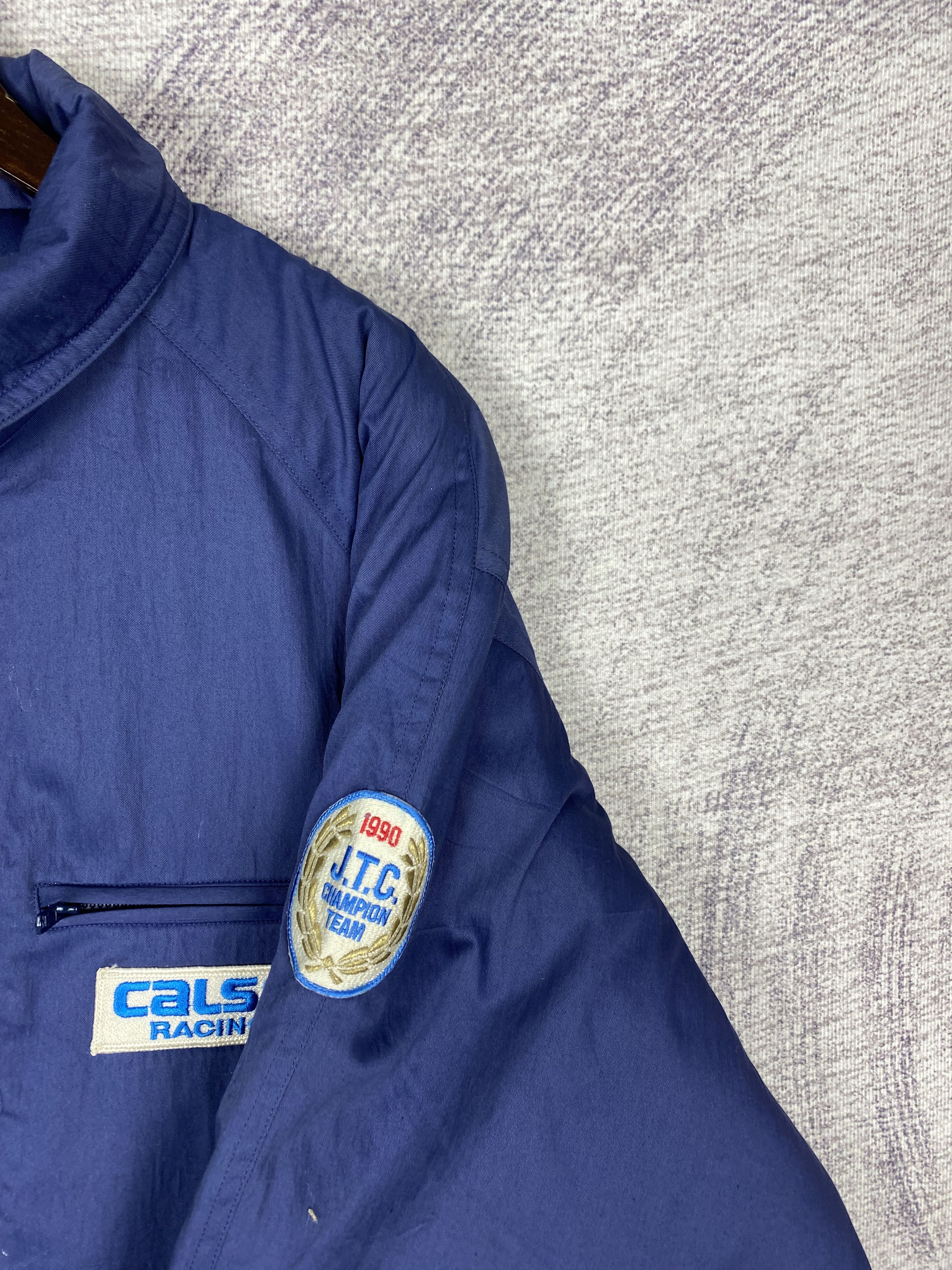 Japanese Brand Vintage Calsonic Racing Team Blue Workwear Jacket Size US L / EU 52-54 / 3 - 6 Thumbnail