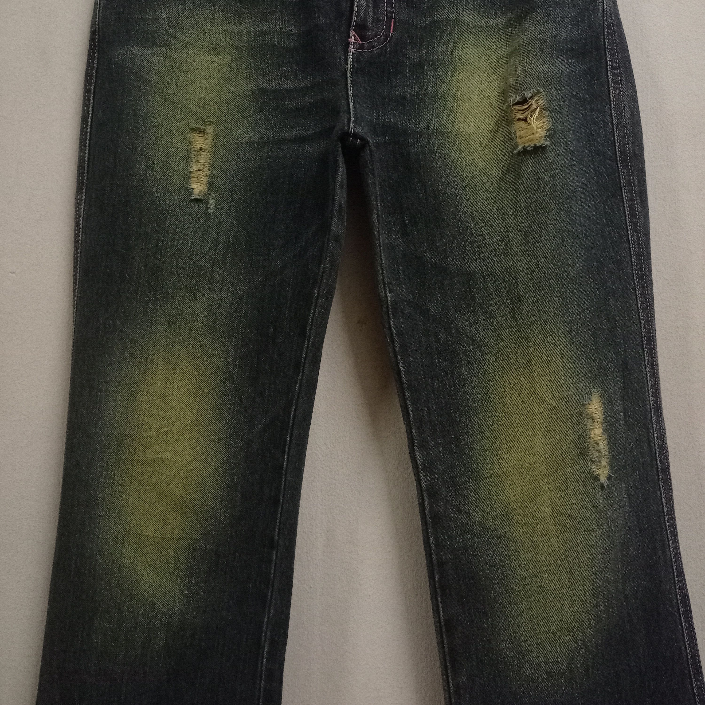 Byblos Vintage Blu Byblos Sick Mud Wash Bootcut Style Jeans Size 28" / US 6 / IT 42 - 5 Thumbnail