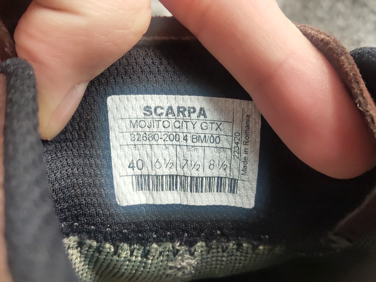 Vibram Scarpa Unisex Mojito City gore tex Sneaker Leather Shoes Size US 7.5 / EU 40-41 - 20 Thumbnail