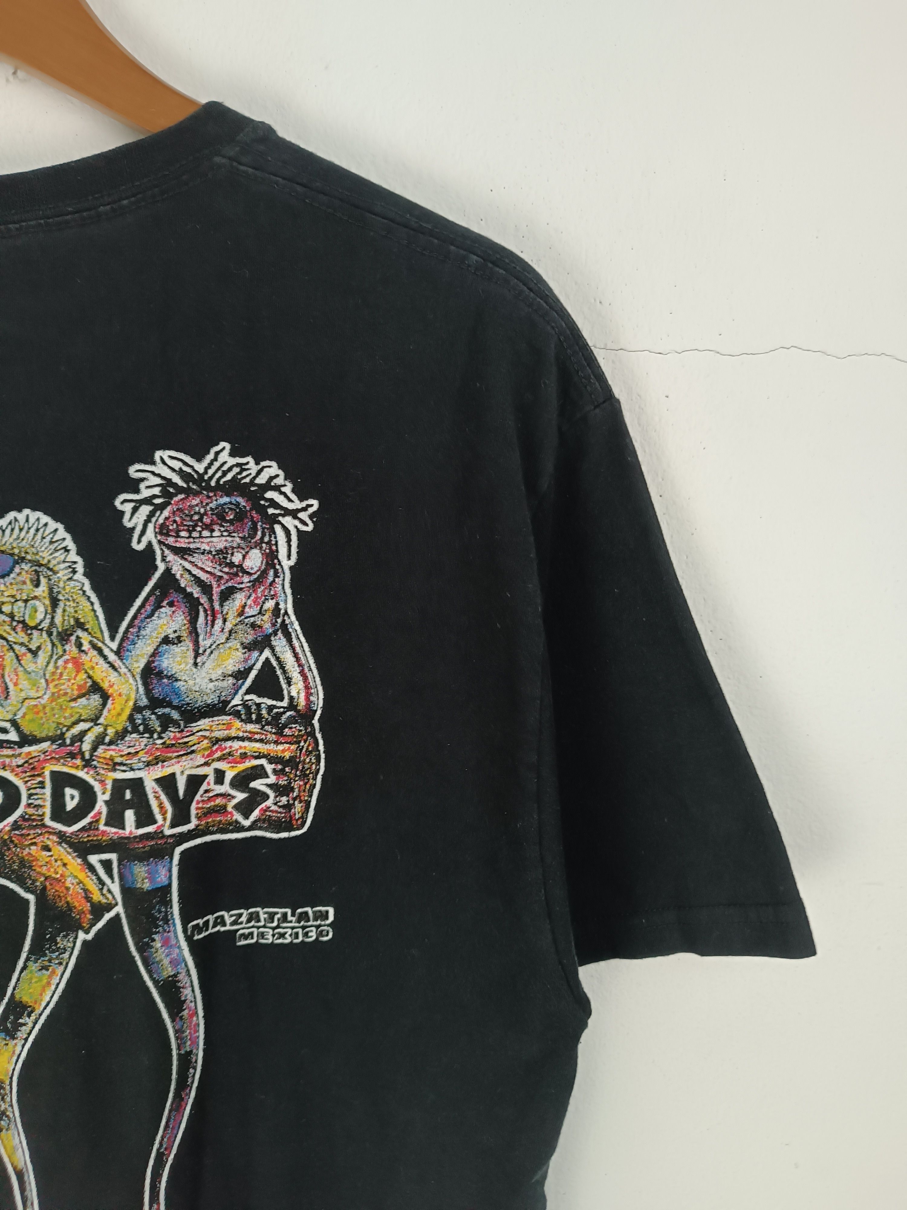 Other VINTAGE NO BAD DAYS MAZATLAN IGUANA PETS CAT DOG CUTE TEE Size US M / EU 48-50 / 2 - 11 Thumbnail