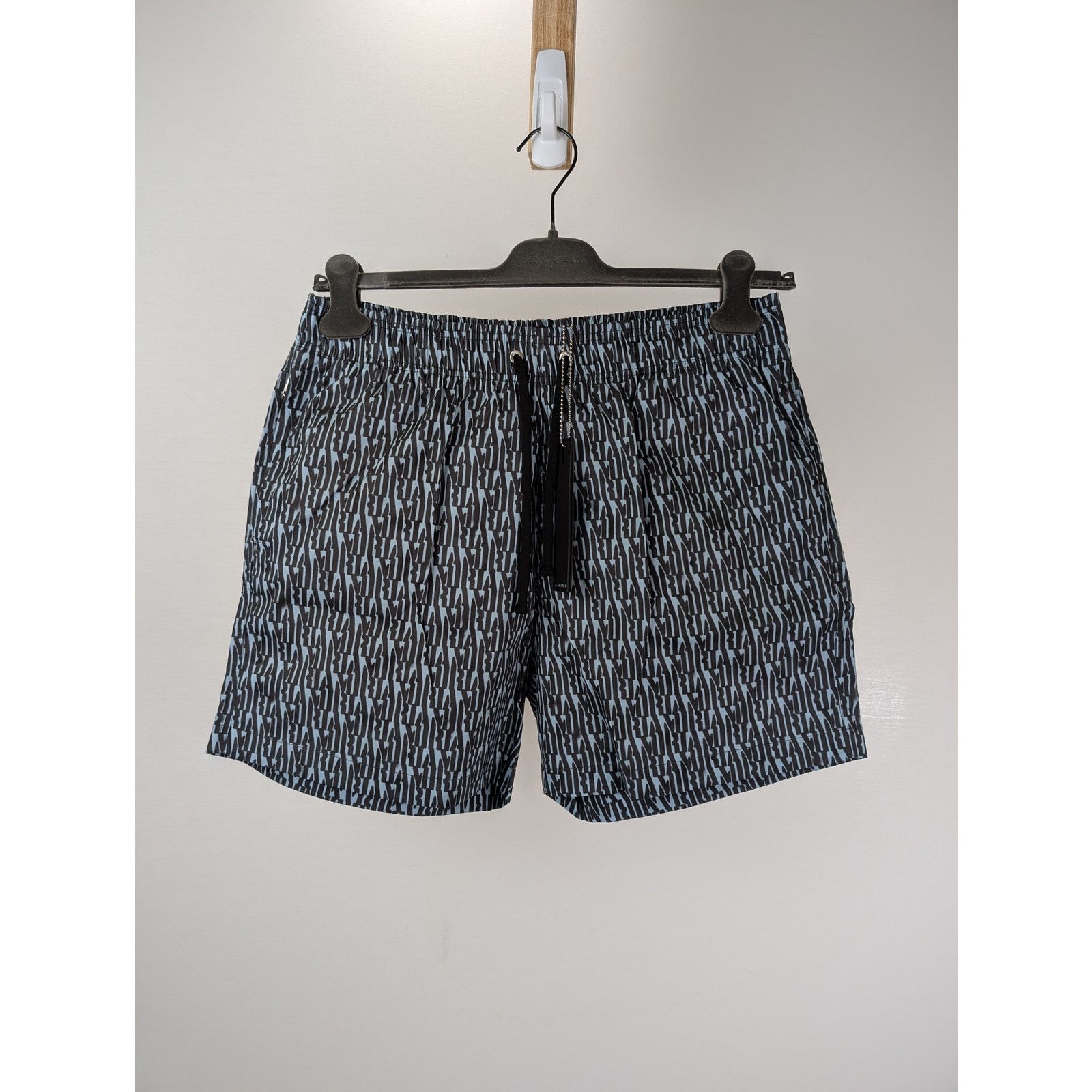 Amiri o1rshd1 Allover Amiri Swim Trunk Swim Shorts in Dusty Blue Size US 32 / EU 48 - 1 Thumbnail