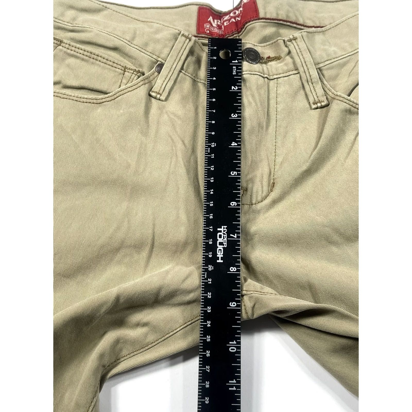 Vintage Arizona Jeans Co. Straight Cut Men’s Beige Cotton Denim Jeans Size 29Wx30L Size US 29 - 4 Thumbnail