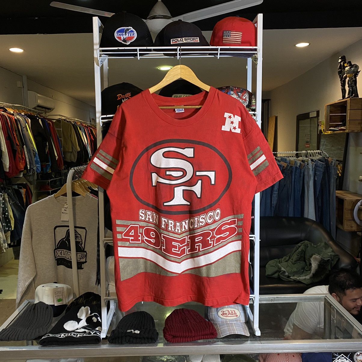 NFL Vintage 90s San Francisco 49ERS OVP NFL Tee Single Stitch Size US XL / EU 56 / 4 - 1 Thumbnail