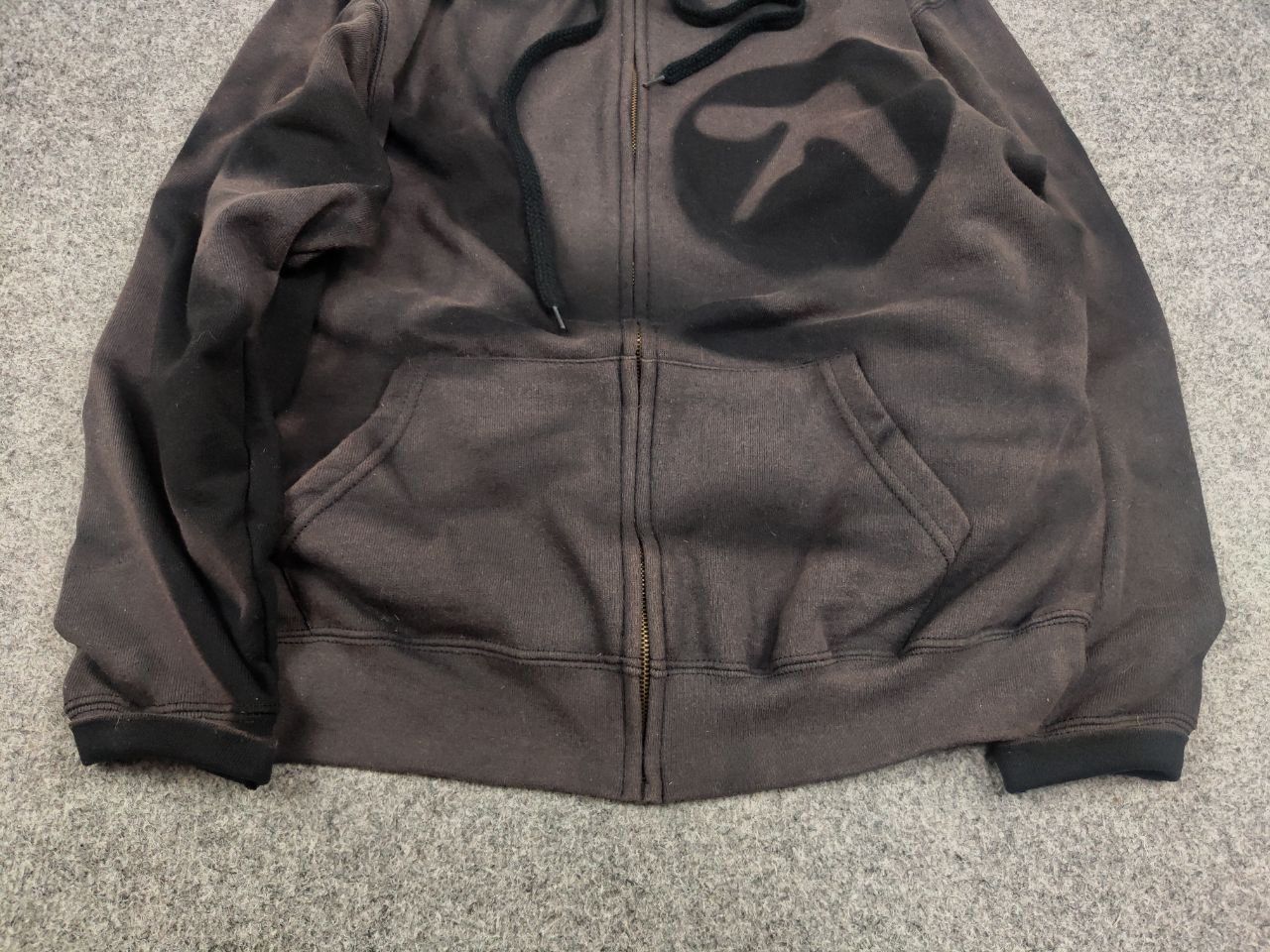 Apex One Vintage 90's Aphex Twin Logo Sun Faded Boxy Blank Zip Hoodie Size US M / EU 48-50 / 2 - 11 Thumbnail