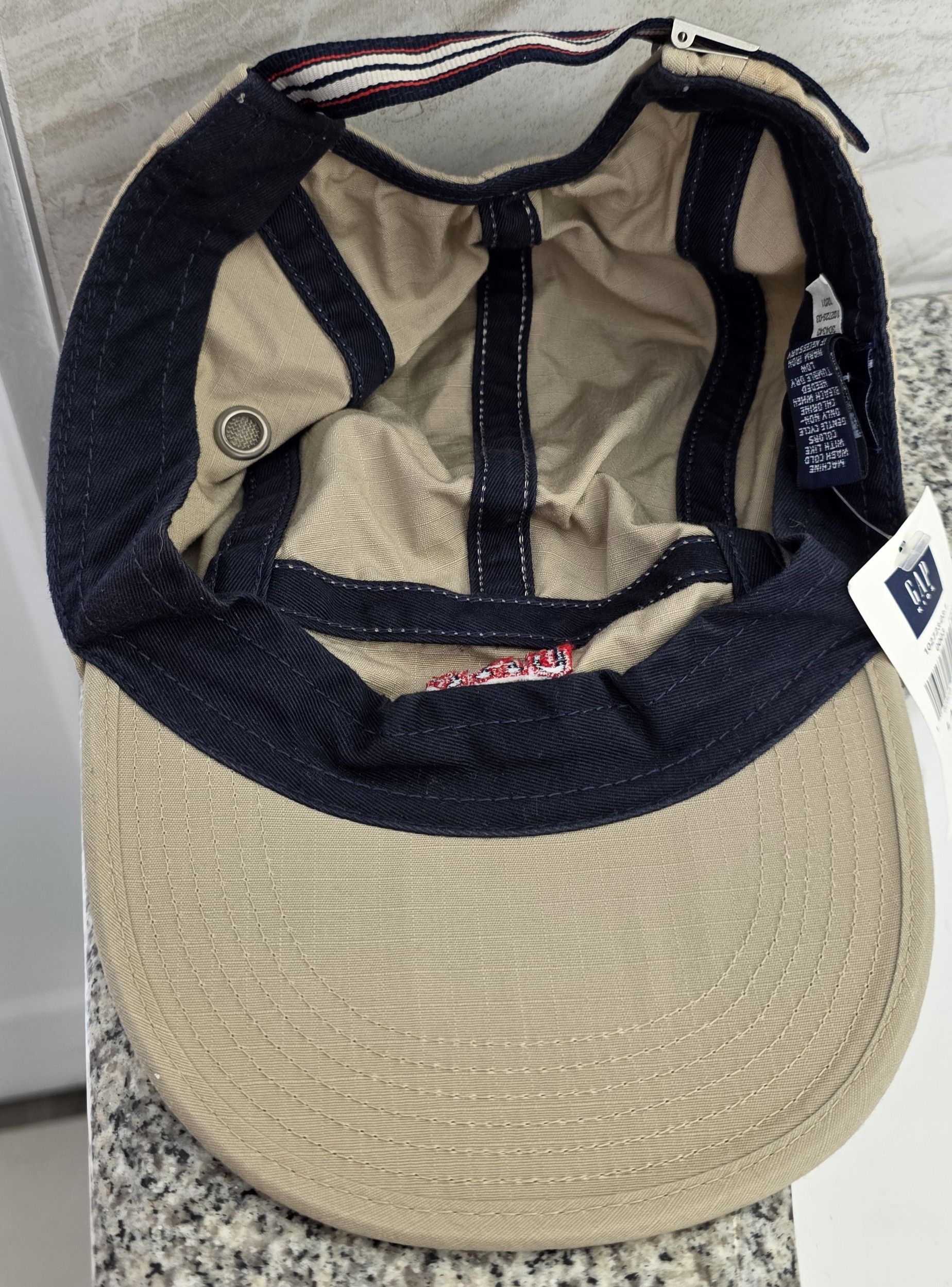 Gap NWT GAP Kids Beige Khaki Athletic Dept 1969 Baseball Hat L Size ONE SIZE - 3 Thumbnail