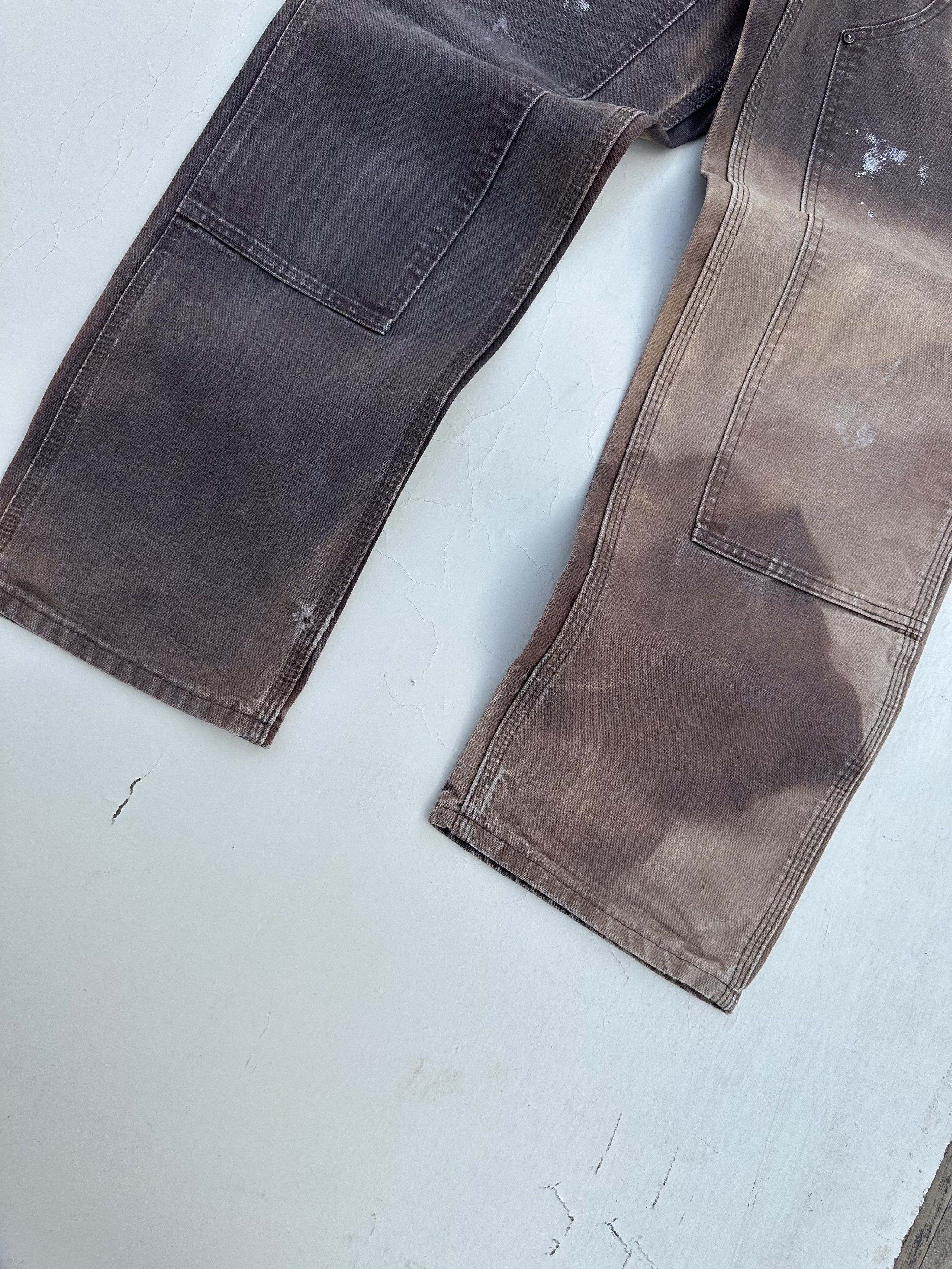 Carhartt Vintage faded browns Carhartt double knee Size US 29 - 3 Thumbnail