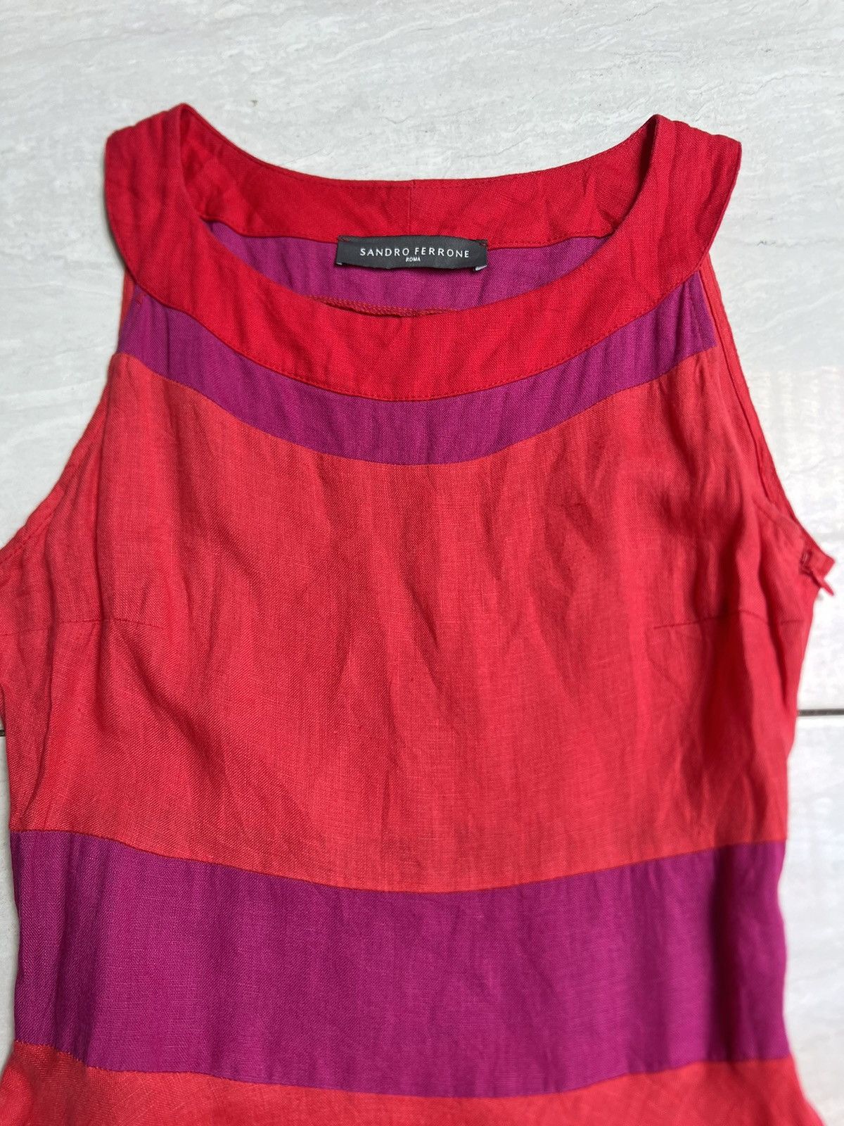 Sandro Sandro Ferrone Red Midi Dress Size XS / US 0-2 / IT 36-38 - 9 Thumbnail