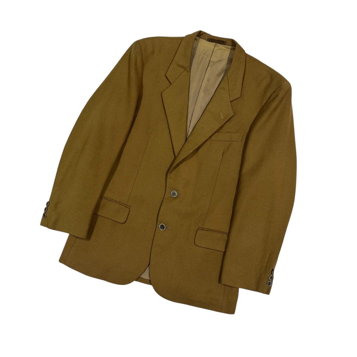 Paul Smith Vtg💥Paul Smith London Mustard Brown Mohair Casual Blazers Size 44R - 7 Thumbnail