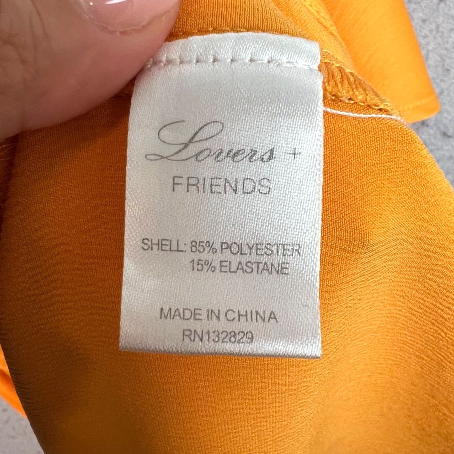 Vintage VINTAGE Lovers + Friends Dress Womens XS Off-Shoulder Orange Wrap Dress Size XS / US 0-2 / IT 36-38 - 4 Thumbnail