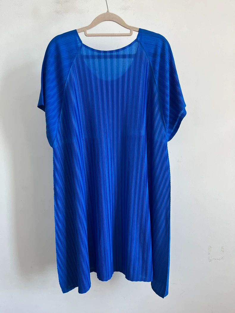 Issey Miyake issey miyake size:3 Blue short-sleeved shirt 2506-Nextarro Size XXS / US 00 / IT 34 - 2 Thumbnail