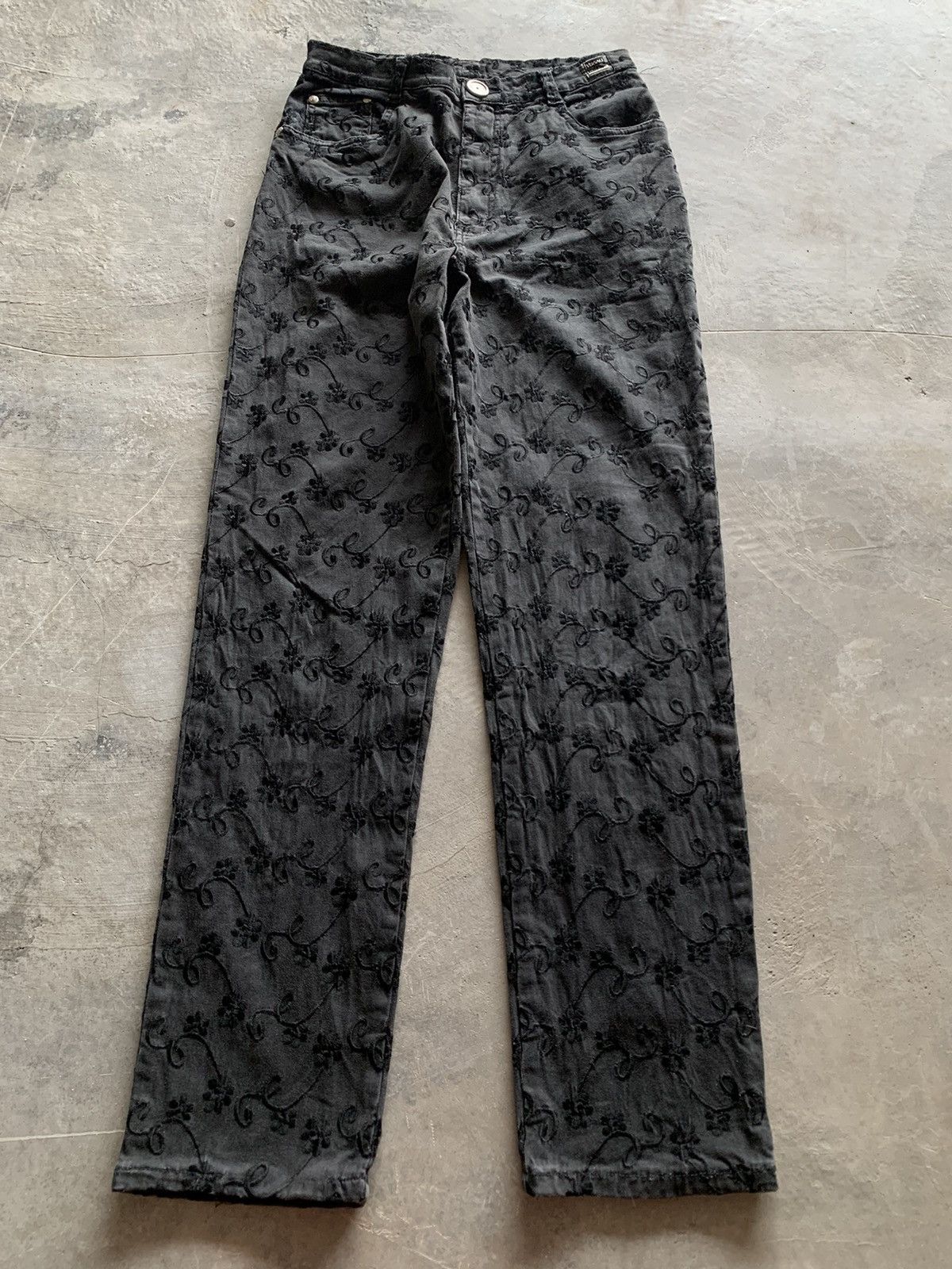 Designer × Versace × Vintage versace all over design floral embroidery luxury Size US 27 - 3 Thumbnail