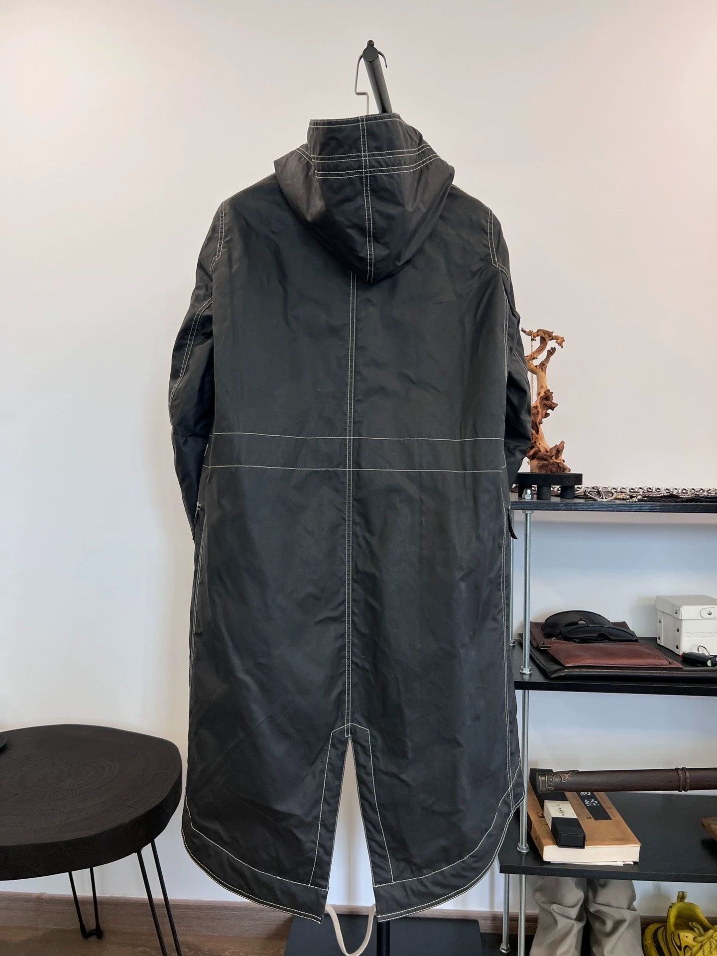 Rick Owens Rick Owens Dekshdw Waxed Topstitch Fishtail XS Parka Size US XS / EU 42 / 0 - 2 Thumbnail