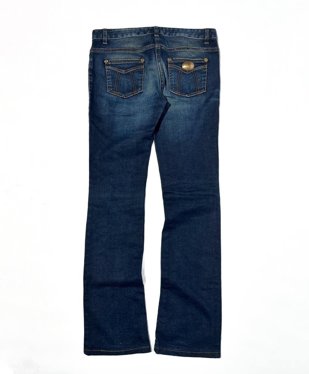 Roberto Cavalli Roberto Cavalli Vintage Flared Rust Wash Low Waisted Jeans Size US 29 - 3 Thumbnail