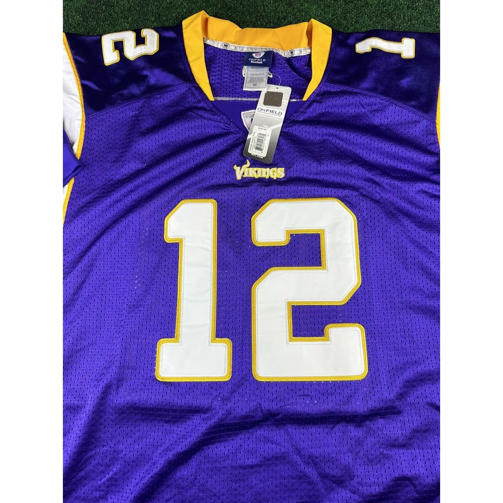 NFL × Reebok Vintage Vikings Percy Harvin #12 Jersey Size US XXL / EU 58 / 5 - 2 Thumbnail