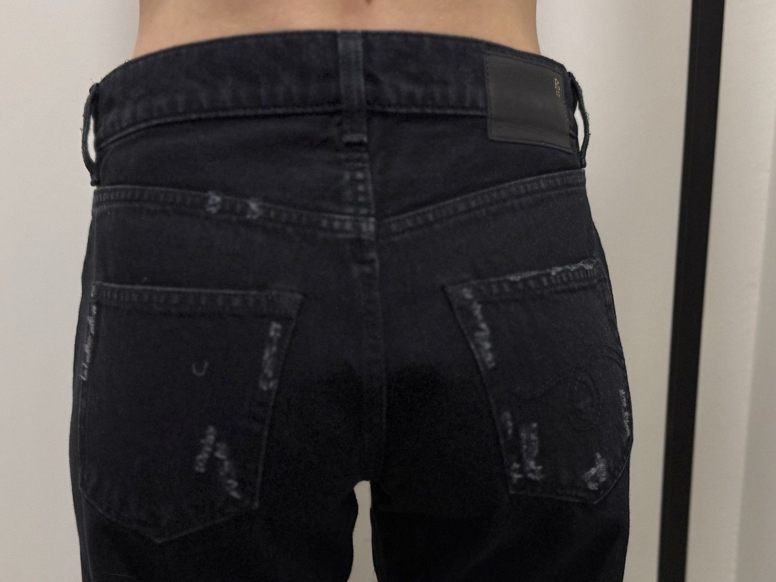 R13 R13 Universe Appean Moana Sequin Denim Camo Boyfriend Jeans Size 25" / US 0 / IT 36 - 7 Thumbnail