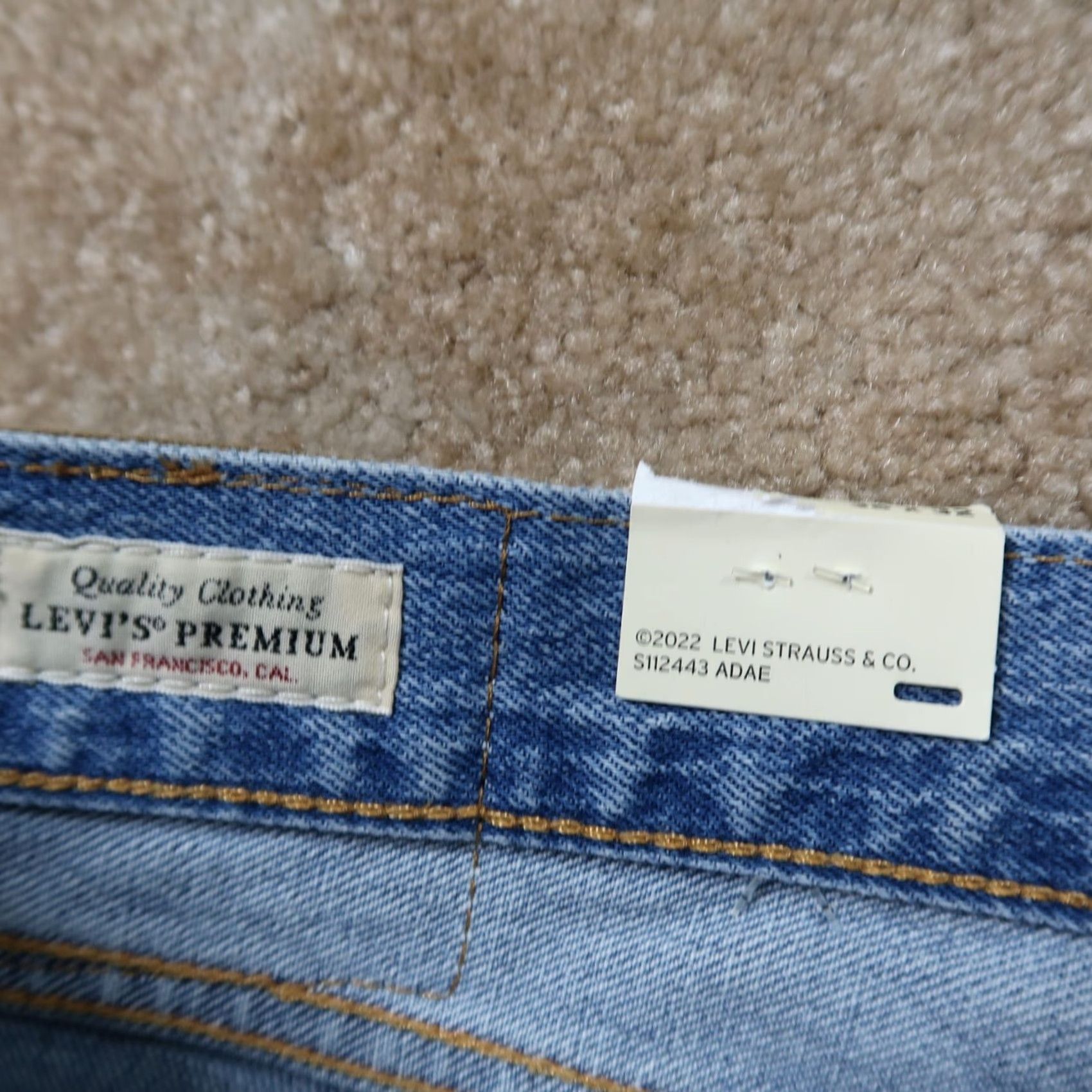 Levi's Levi's 501 93 Straight Jeans Men's 36x32 Blue Denim Regular Button Fly 5-Pocket Classic Vintage: No Size US 36 / EU 52 - 4 Thumbnail
