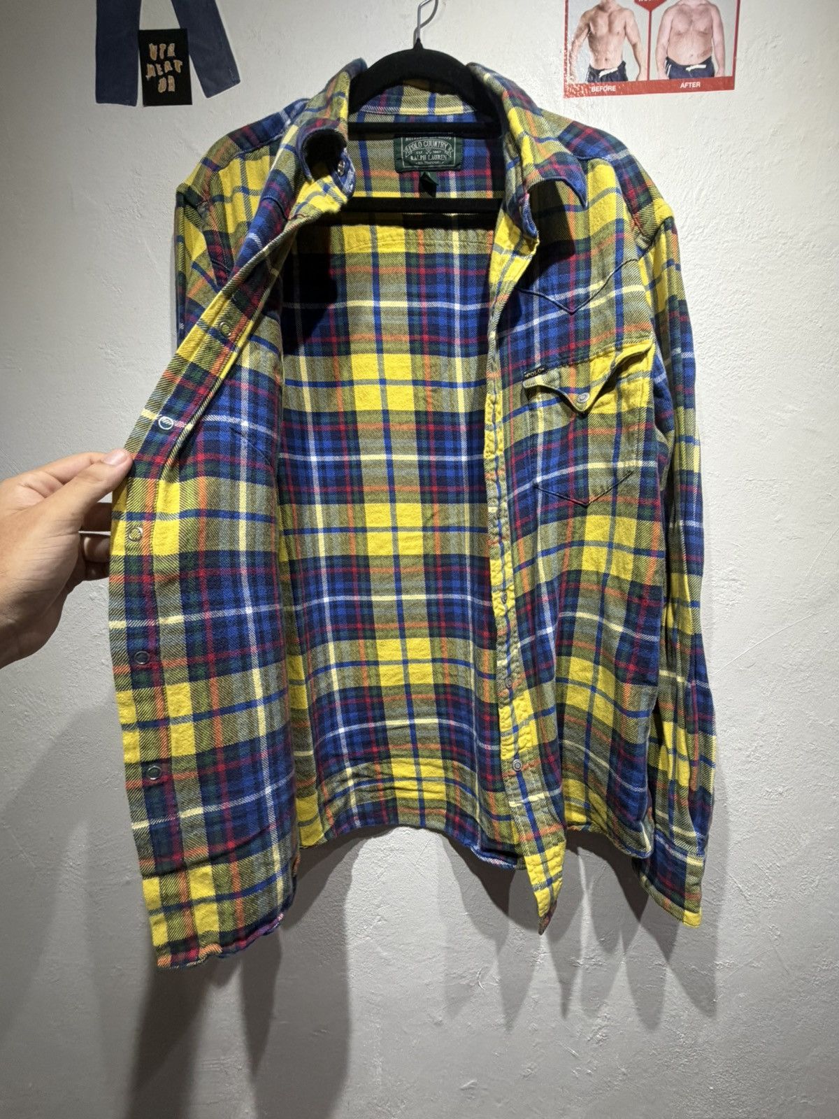Polo Ralph Lauren Vintage Polo Country Ralph Lauren Flannel Size US L / EU 52-54 / 3 - 8 Thumbnail