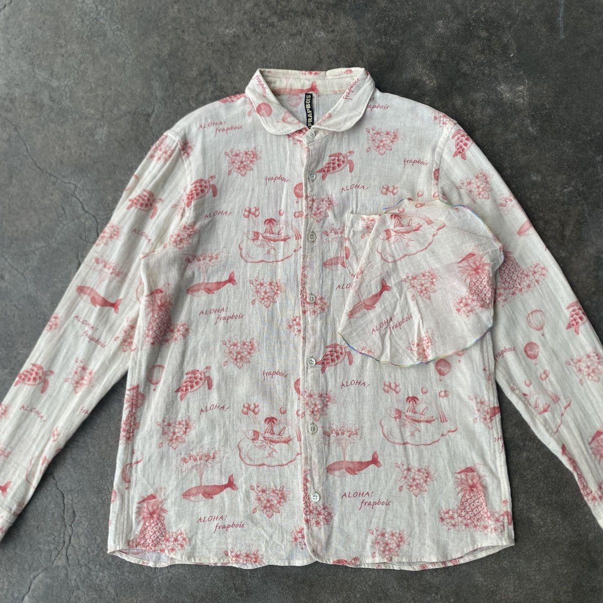 Frapbois Frapbois Issey Miyake Aloha Print Unique Ruffled Pocket Size XS / US 0-2 / IT 36-38 - 12 Thumbnail