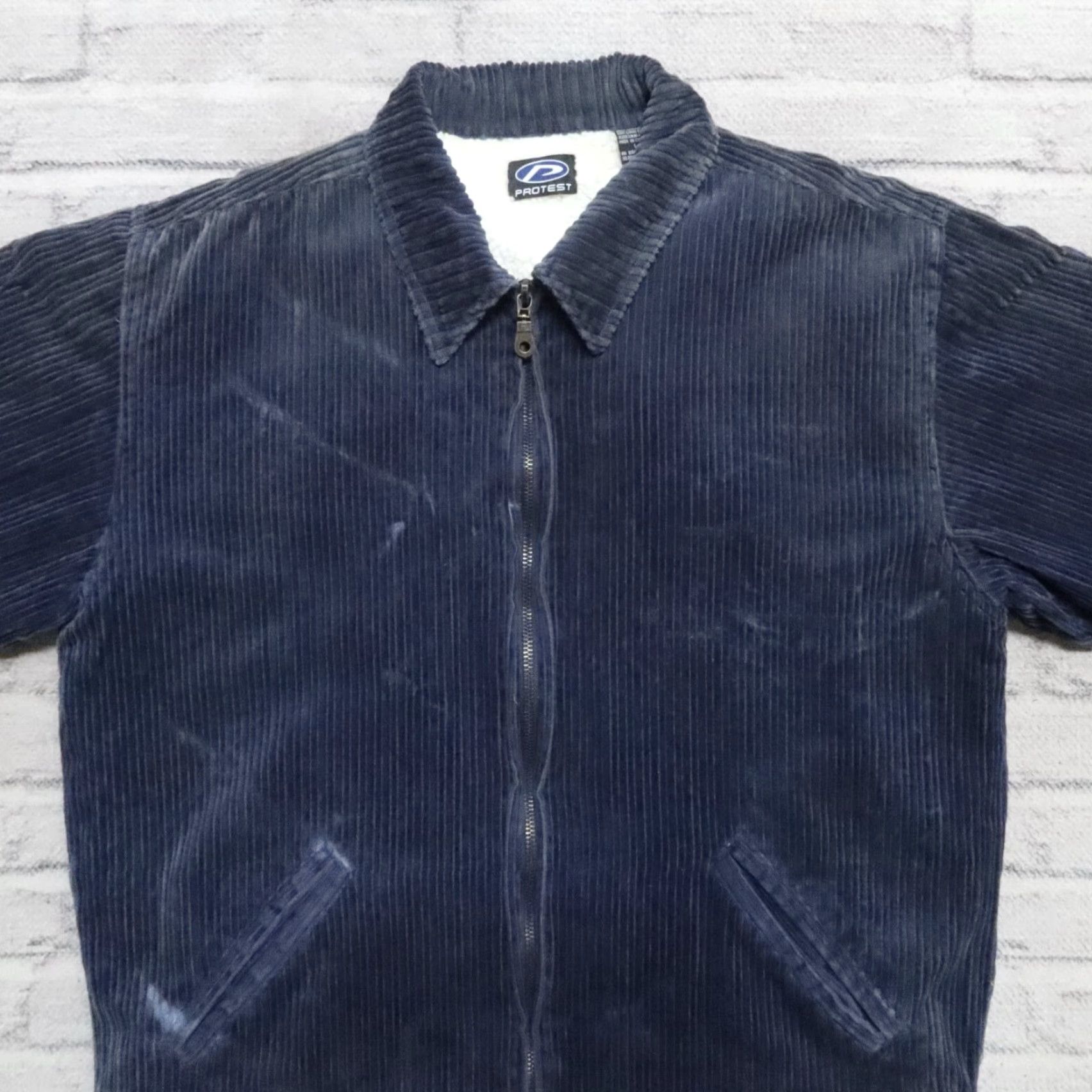 Vintage Vintage Protest Corduroy Jacket Navy Blue L Mens Jacket Size US L / EU 52-54 / 3 - 4 Thumbnail