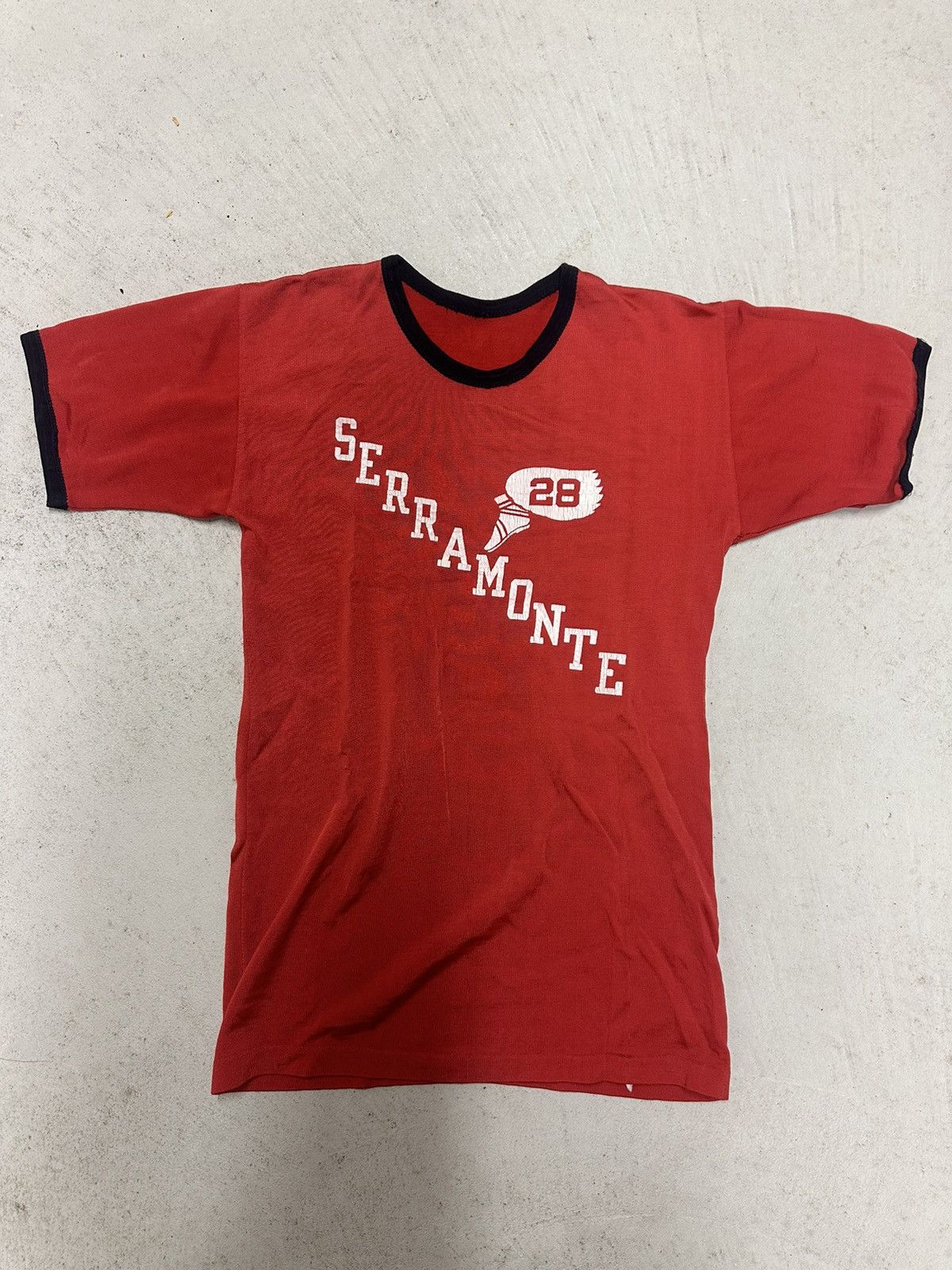 Vintage Serramonte Track Ringer Tee Size US S / EU 44-46 / 1 - 6 Thumbnail
