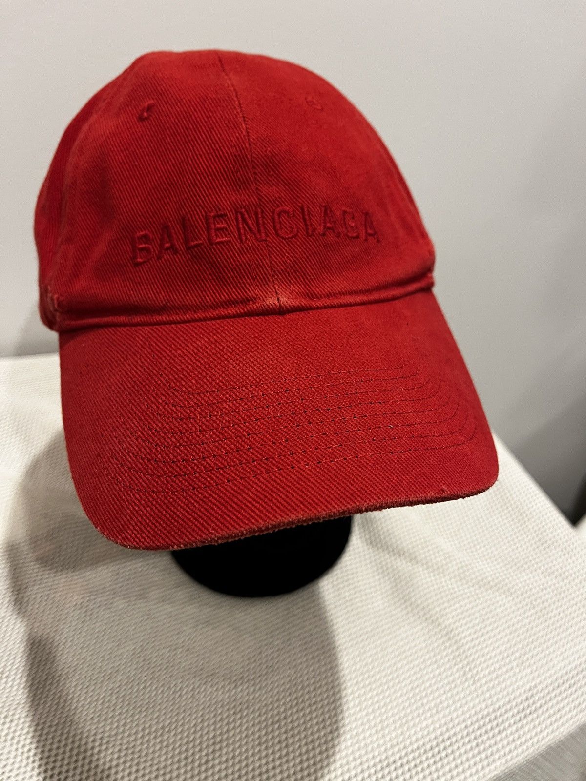 Balenciaga Balenciaga Red Front Logo Hat (unisex) Size ONE SIZE - 14 Thumbnail