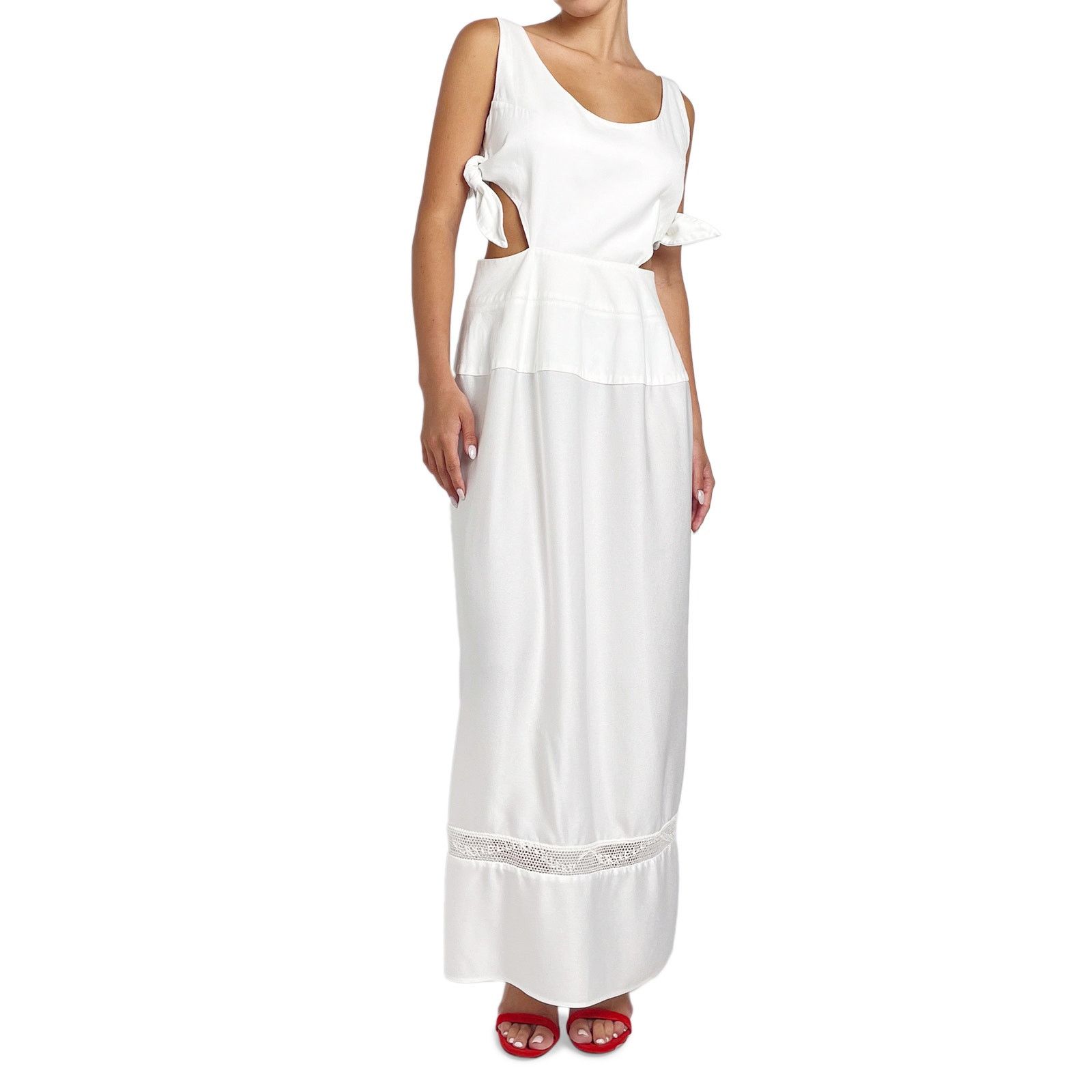 ELLERY White Cut Out Dress Size M / US 6-8 / IT 42-44 - 4 Thumbnail