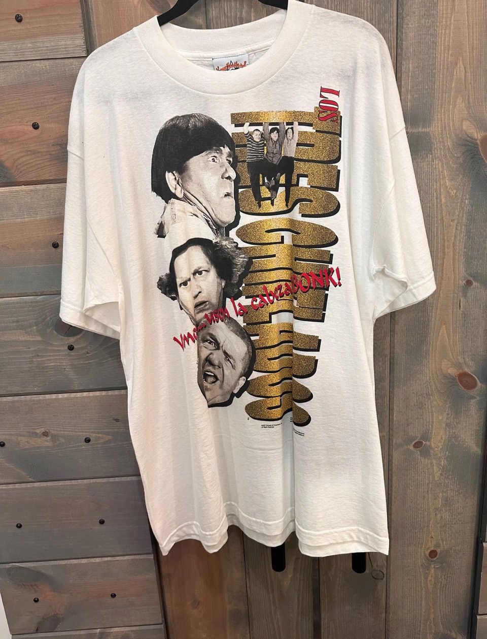Vintage 3 Stooges Spanish T-shirt Size US XL / EU 56 / 4 - 1 Thumbnail