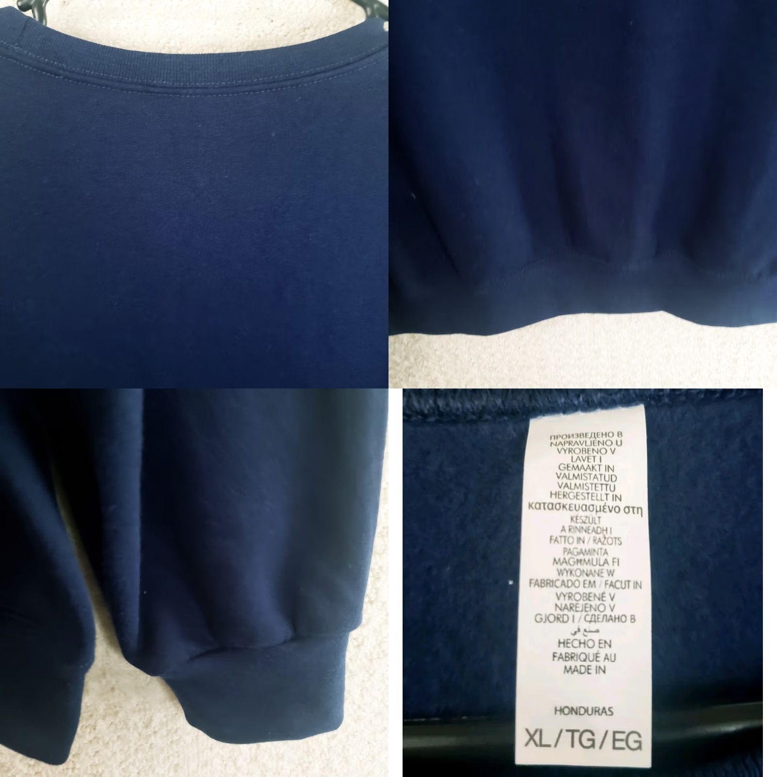 Vintage American Flag Crewneck Sweatshirt Men XL Navy Blue Embroidered Flag Logo Size US XL / EU 56 / 4 - 9 Thumbnail