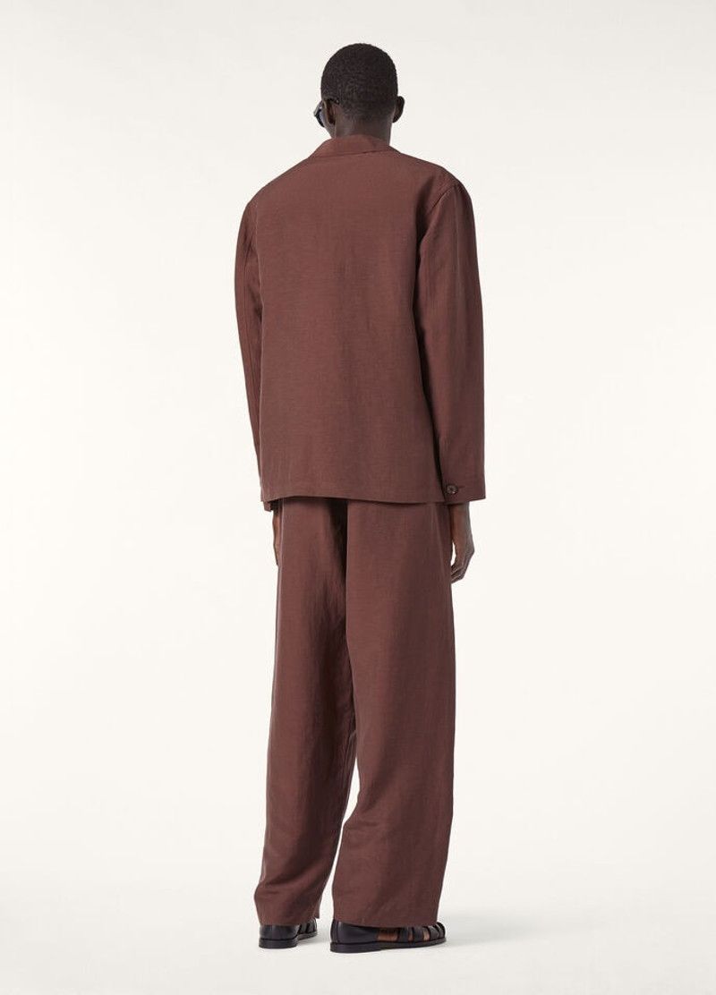 Loro Piana o1srvl11e0526 FAP2339 Joele Shirt Jacket in Burgundy Size US S / EU 44-46 / 1 - 5 Thumbnail