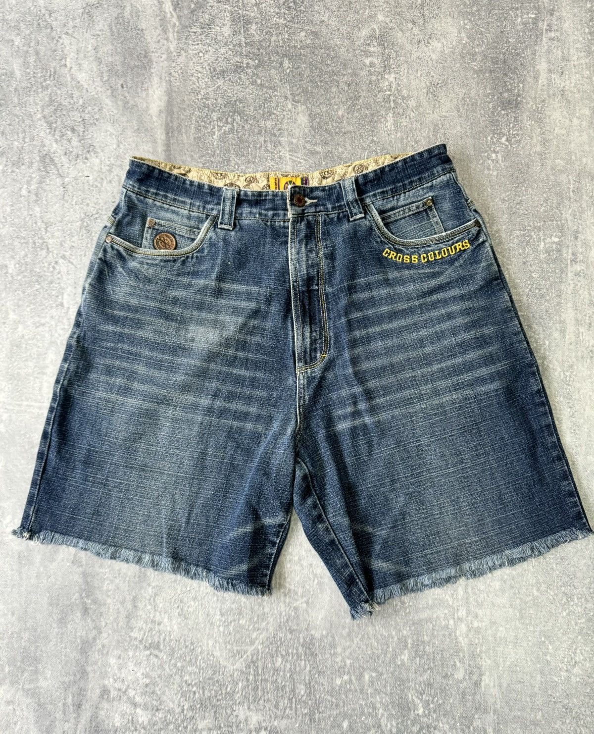 Cross Colours Vintage Cross Colours JNCO Style Shorts Size 34 Size US 34 / EU 50 - 4 Thumbnail