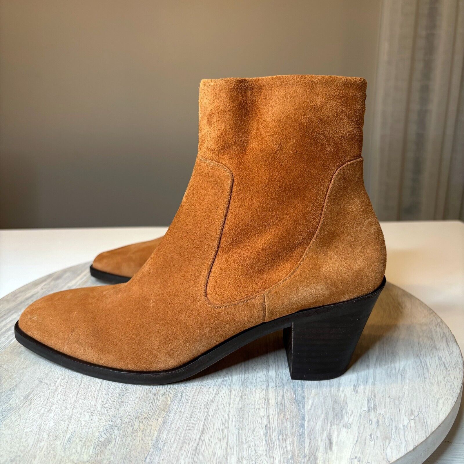 Rag & Bone Rag & Bone Women's Axel Mid Boots Brown Leather Suede Sz 8.5 Size US 8.5 / IT 38.5 - 3 Thumbnail