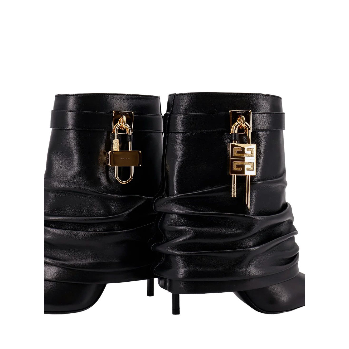 Givenchy GIVENCHY Shark Lock $2190 Black Leather 95mm Ankle Boots New Size US 11 / IT 41 - 4 Thumbnail