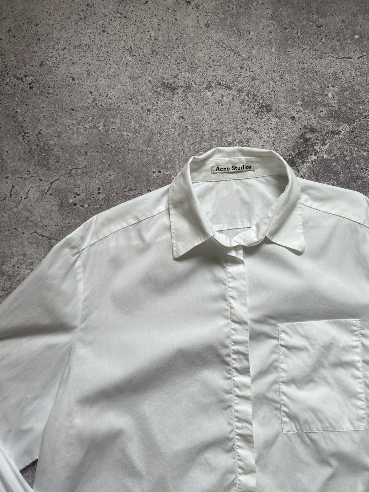 Acne Studios Acne Studios Cotton Shirt Button Up Long Sleeve Size XS / US 0-2 / IT 36-38 - 5 Thumbnail
