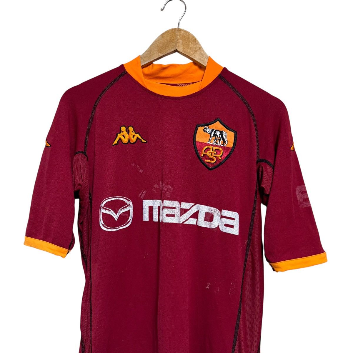 Kappa Vintage As Roma Jersey Kappa 2002 Mazda Size US L / EU 52-54 / 3 - 3 Thumbnail