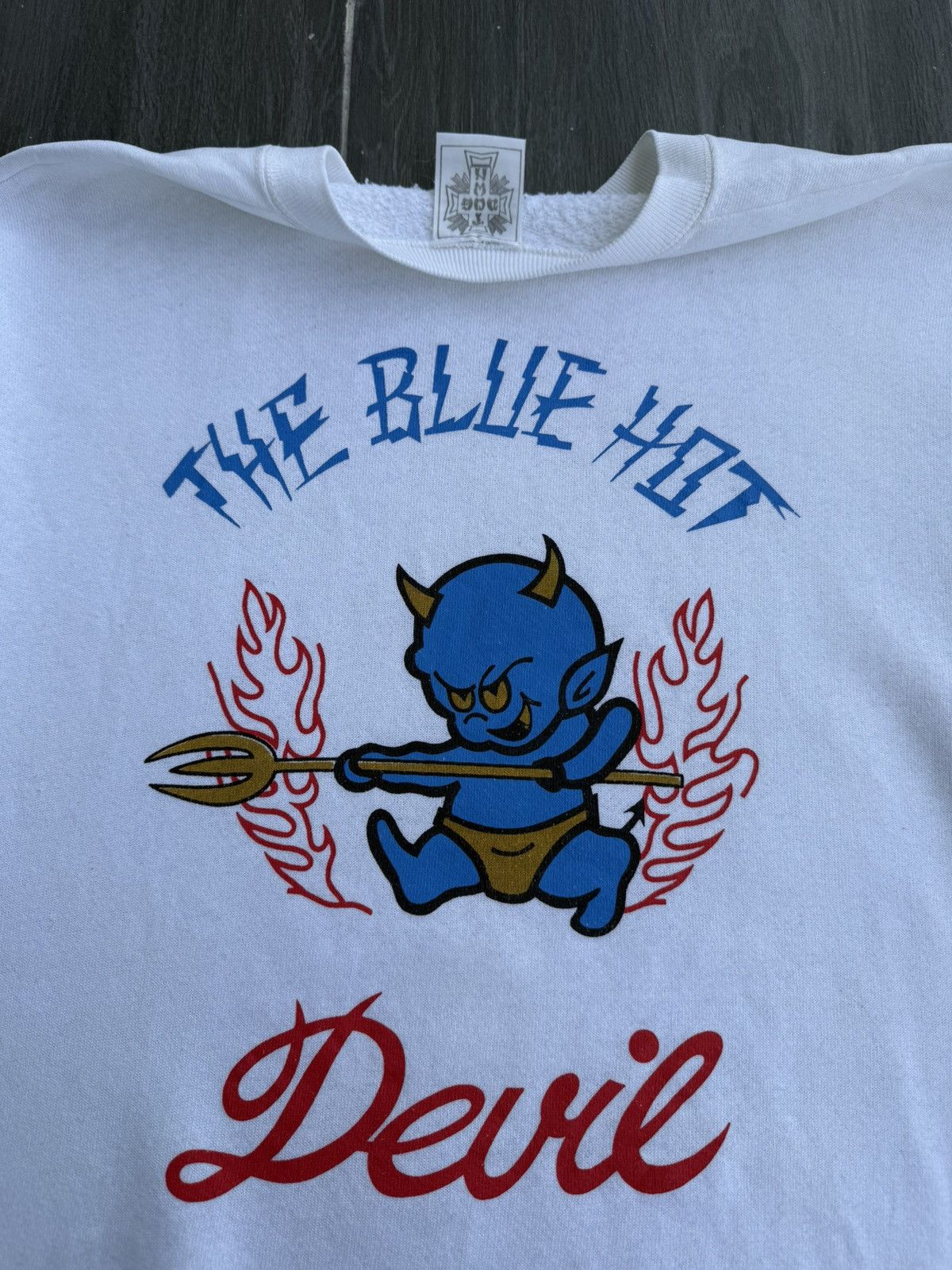 Dogtown 💥RARE💥 1990s DOGTOWN "The Blue Hot Devil" Skateboard Powell Size US L / EU 52-54 / 3 - 15 Thumbnail