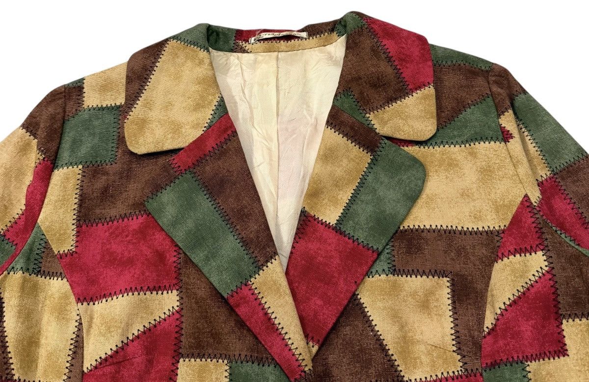Vintage Vintage 90’s Multicolour Patchwork Style Buttons Jacket Size M / US 6-8 / IT 42-44 - 9 Thumbnail