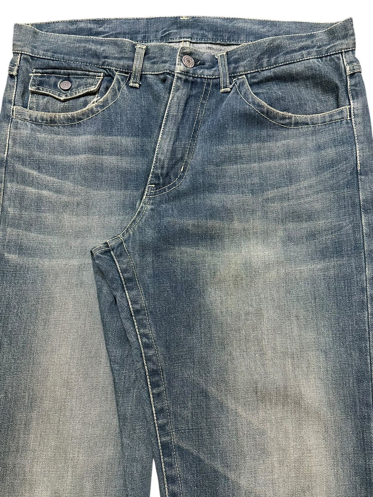 Japanese Brand Vintage Japanese Brand Mud Faded Stone Wash Distress Loose Size US 34 / EU 50 - 4 Thumbnail
