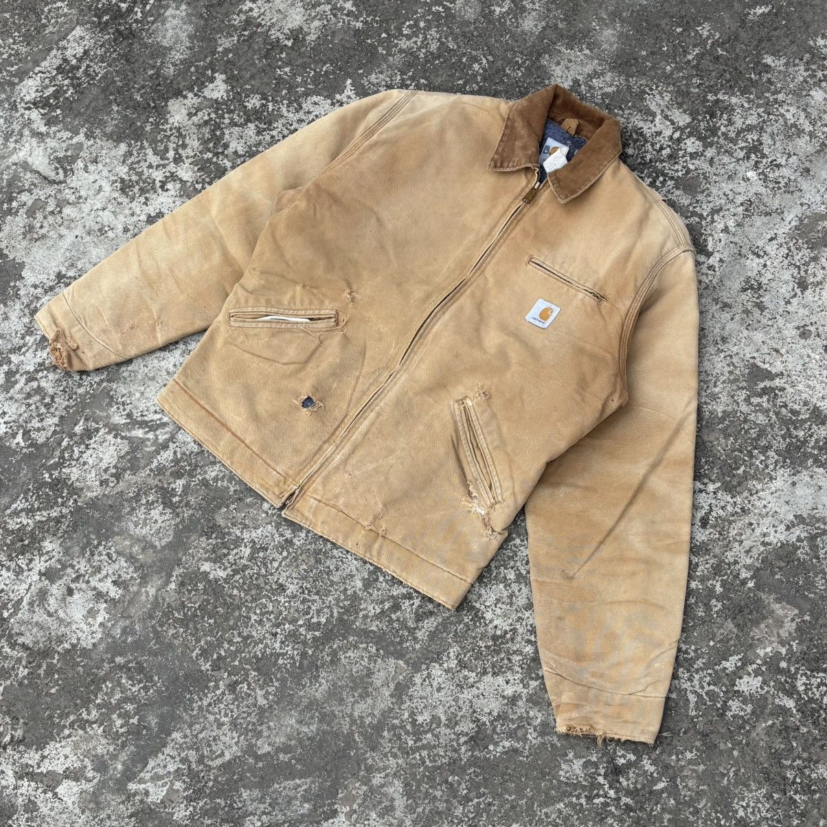 Carhartt Vintage Carhartt Detroit Tan Jacket Size US L / EU 52-54 / 3 - 10 Thumbnail