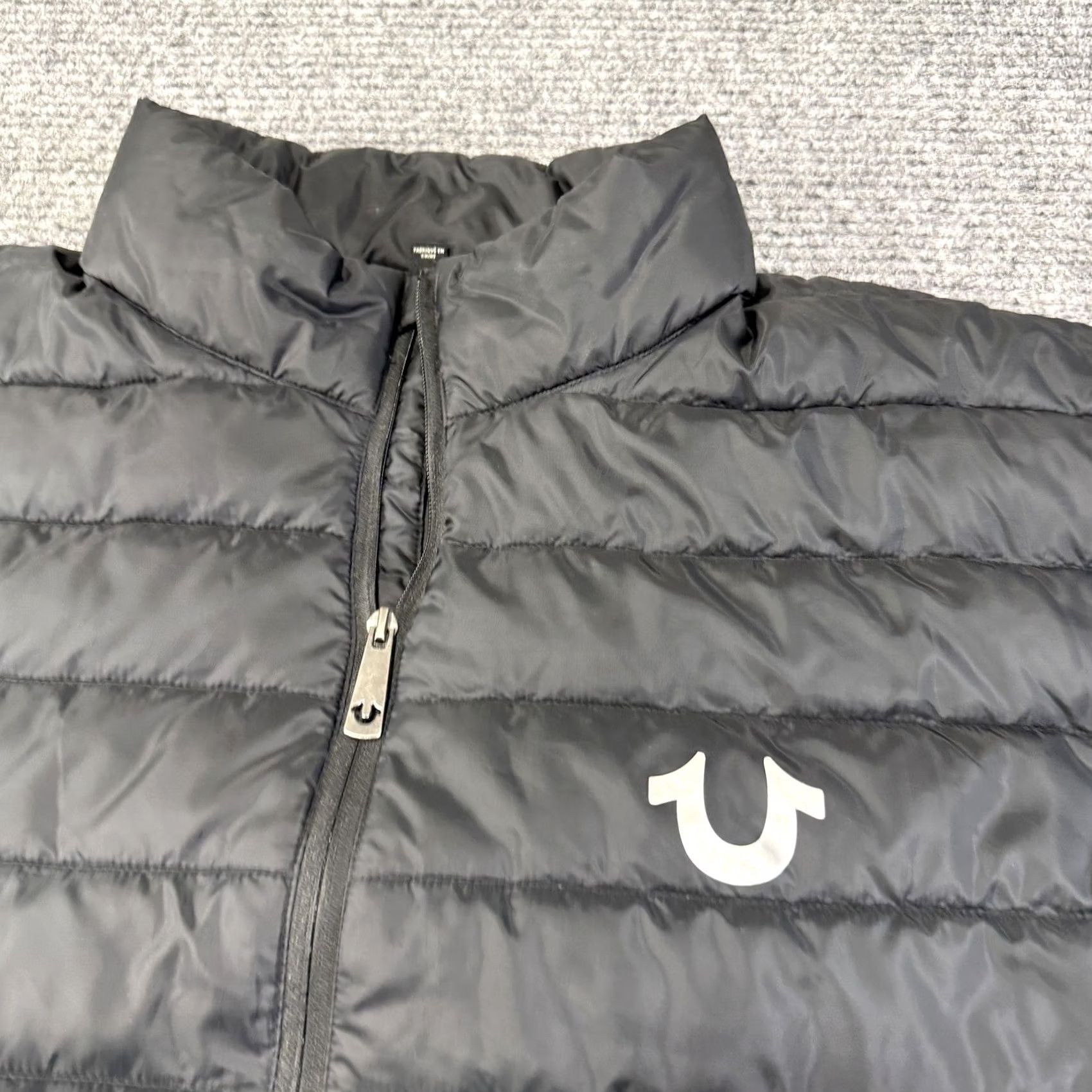 True Religion True Religion Jacket Mens 3XL Black Light Puffer Quilted Full Zip Horseshoe Logo Size US XXL / EU 58 / 5 - 7 Thumbnail