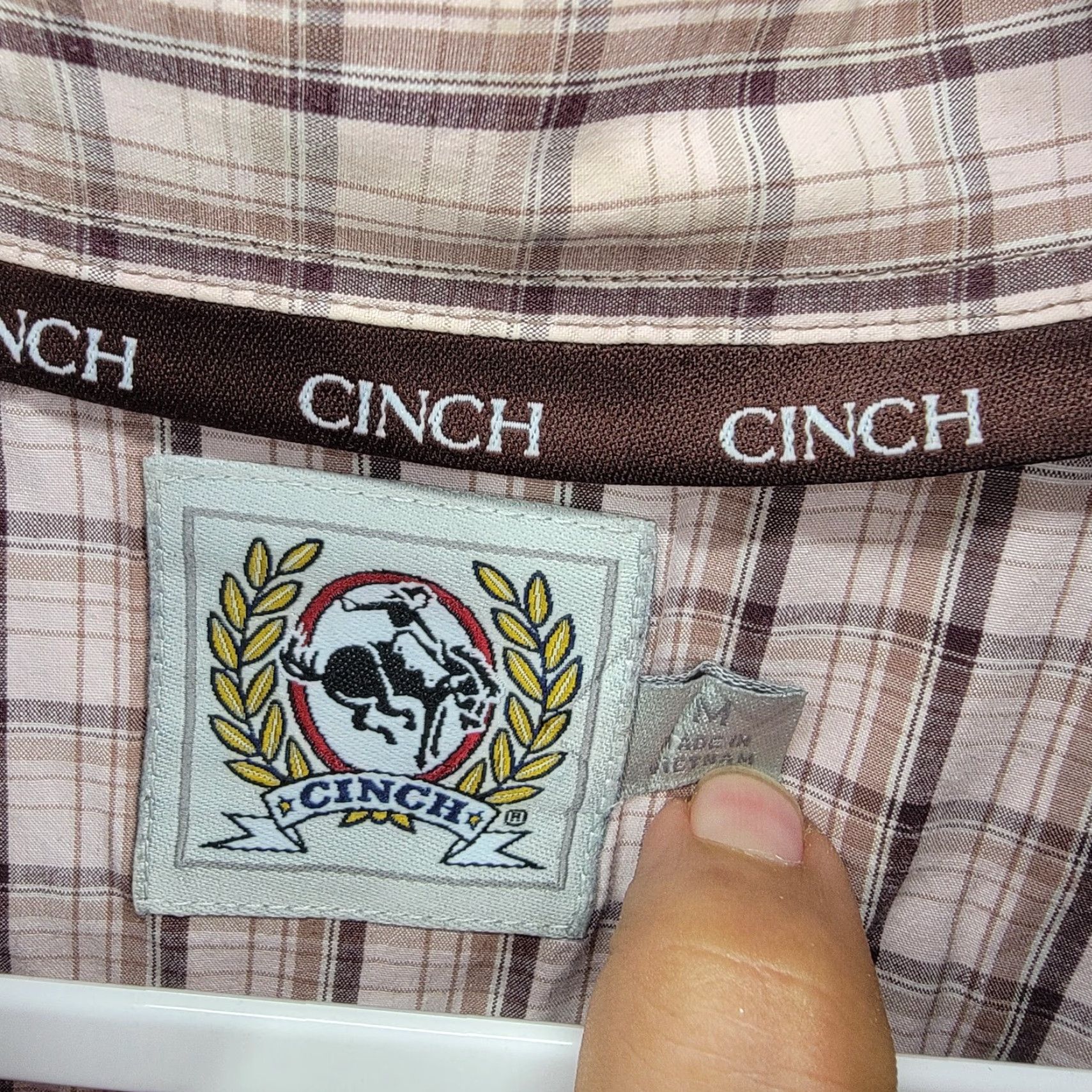 Vintage Cinch Shirt Mens Medium Brownish red Button Down Long Sleeve Western Rodeo Size US M / EU 48-50 / 2 - 2 Thumbnail