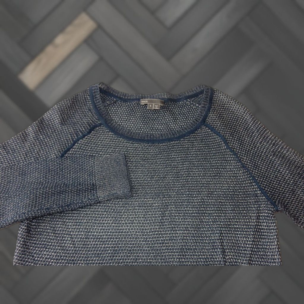 Vince Vince Sweater Men Size S Blue Rayon&Linen Blend Pullover Size US S / EU 44-46 / 1 - 1 Thumbnail