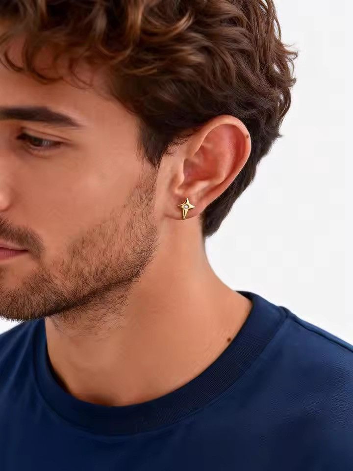Other StarLight Stud Earrings for Men Women Streetwear Hip Hop Size ONE SIZE - 2 Thumbnail