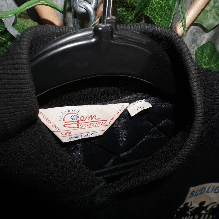 Budweiser XL - Vintage Y2K Bud Light in concert embroider 1990s bomber Size US XL / EU 56 / 4 - 3 Thumbnail
